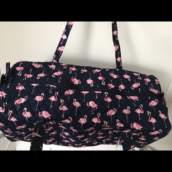 New Vera Bradley large duffle bag FLAMINGO - Picture 2 of 7